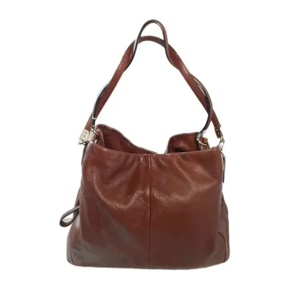 Coach Madison Phoebe Pebble Leather Cognac Brown Handbag 26224 - Picture 2 of 9